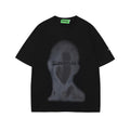Abstract Face Graphic Print Short Sleeve T-Shirt For Men