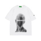 Abstract Face Graphic Print Short Sleeve T-Shirt For Men