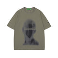 Abstract Face Graphic Print Short Sleeve T-Shirt For Men