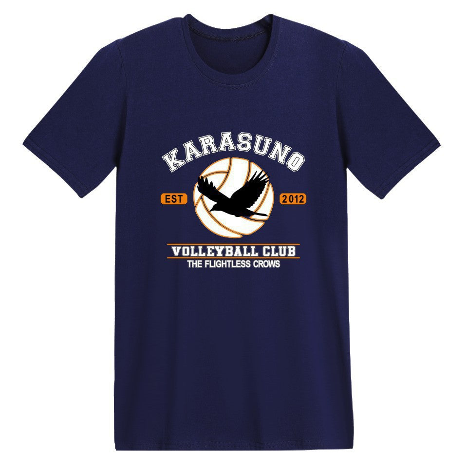 Harajuku Haikyuu Volleyball Club Anime T-Shirt For Men