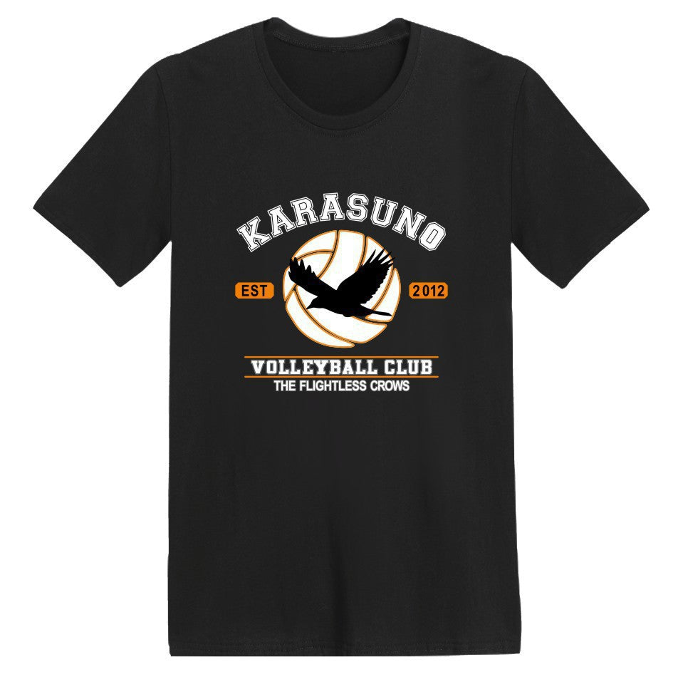 Harajuku Haikyuu Volleyball Club Anime T-Shirt For Men