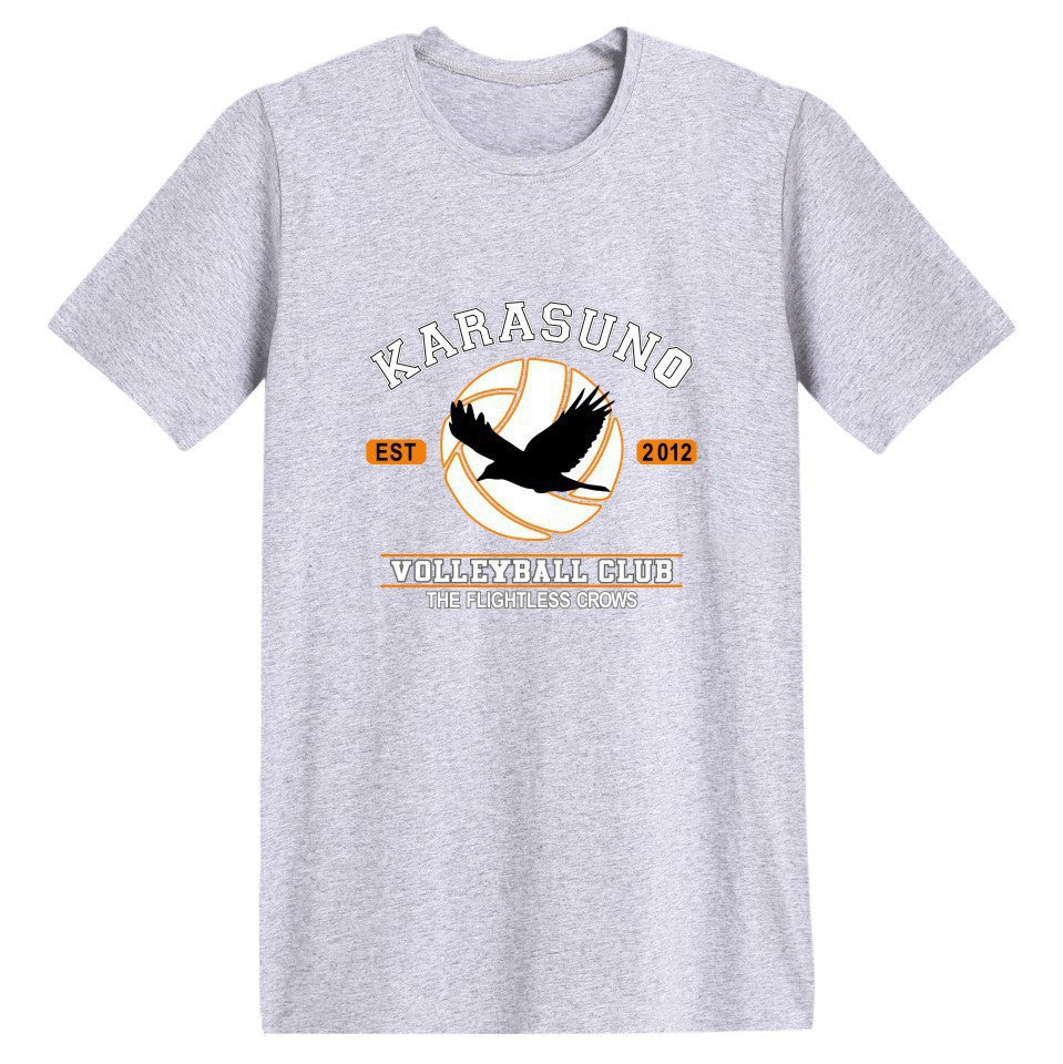 Harajuku Haikyuu Volleyball Club Anime T-Shirt For Men