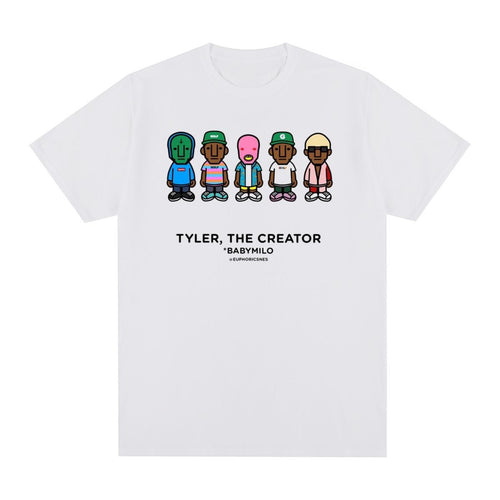 Hip Hop Rapper Vintage Cotton T-Shirt For Men
