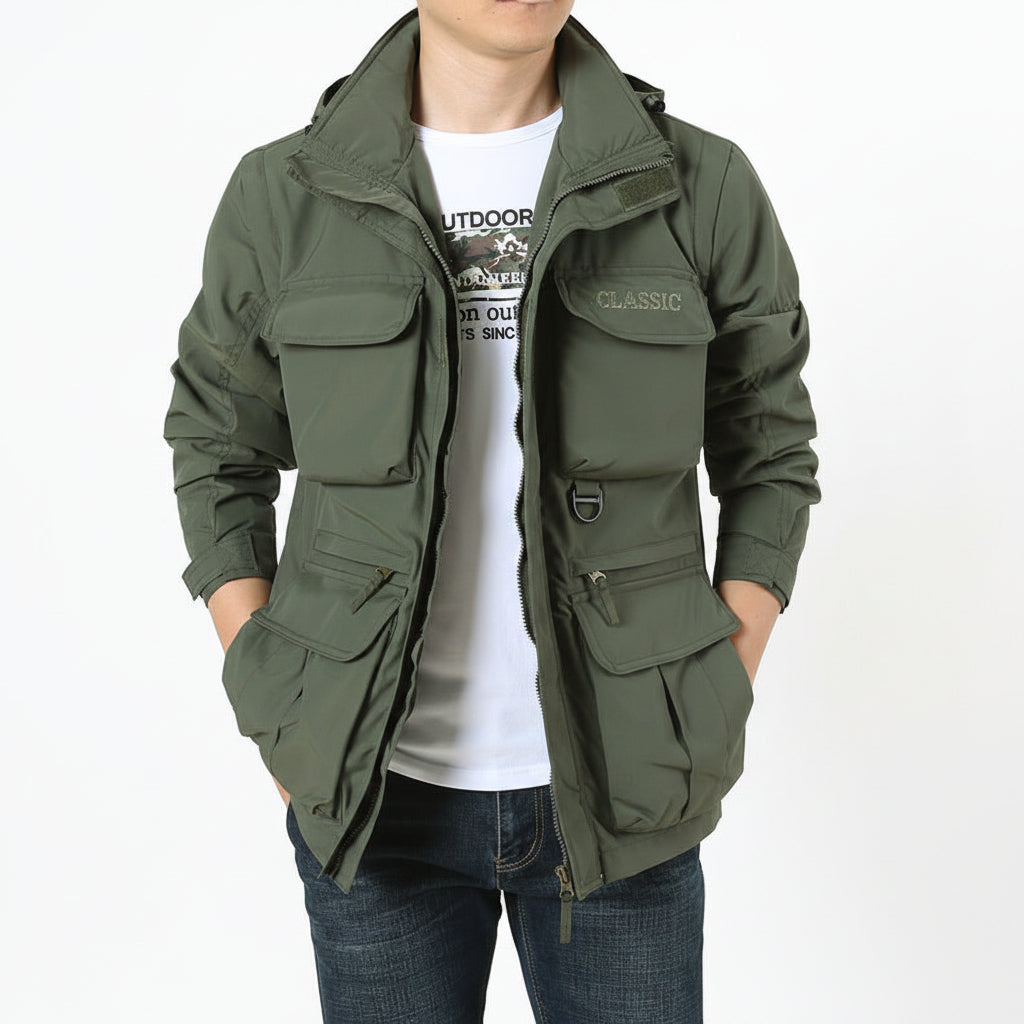 Men’s Casual Outdoor Tactical Lightweight Nylon Jacket