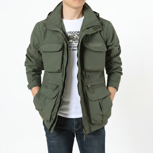 Men’s Casual Outdoor Tactical Lightweight Nylon Jacket