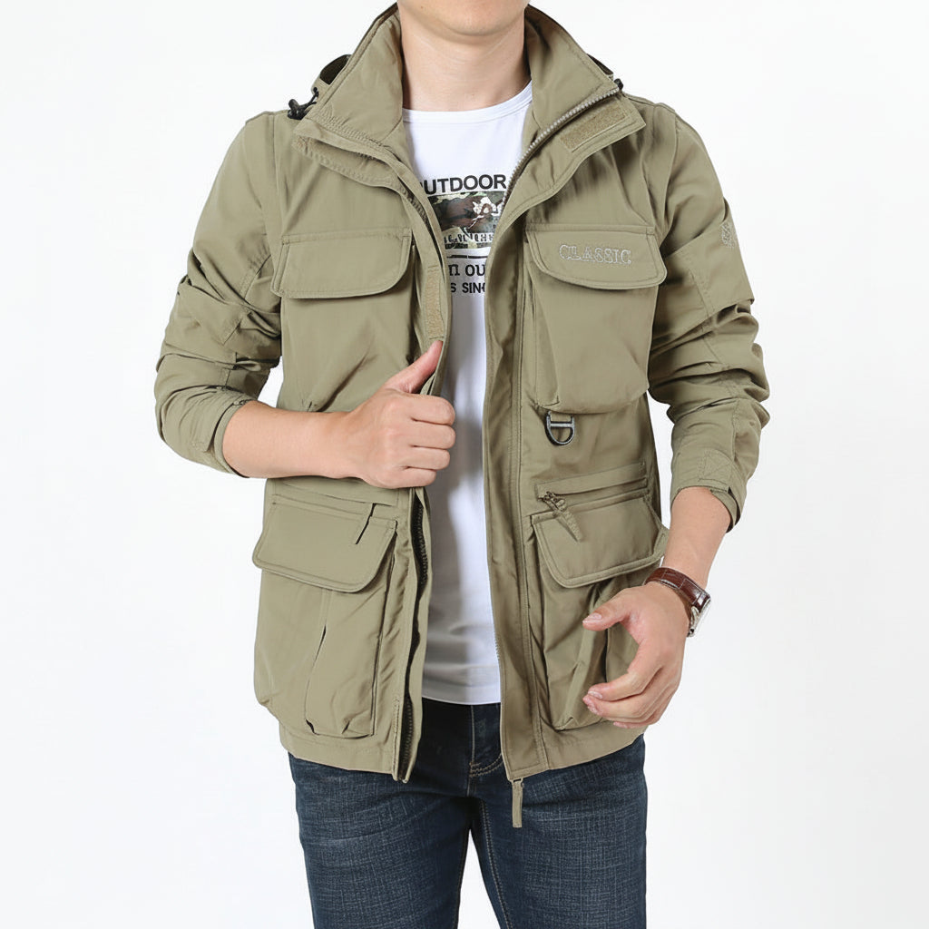 Men’s Casual Outdoor Tactical Lightweight Nylon Jacket