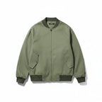 Men’s Casual Washed Satin Loose Fit Work Jacket