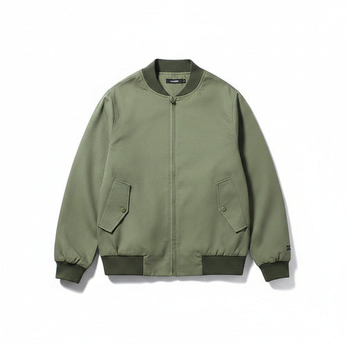 Men’s Casual Washed Satin Loose Fit Work Jacket