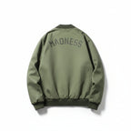 Men’s Casual Washed Satin Loose Fit Work Jacket