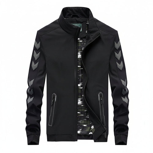 Men’s Lightweight Nylon Casual Jacket With Zipper Pockets