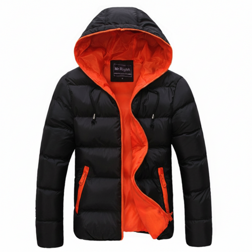 Men’s Warm Hooded Cotton Winter Casual Jacket