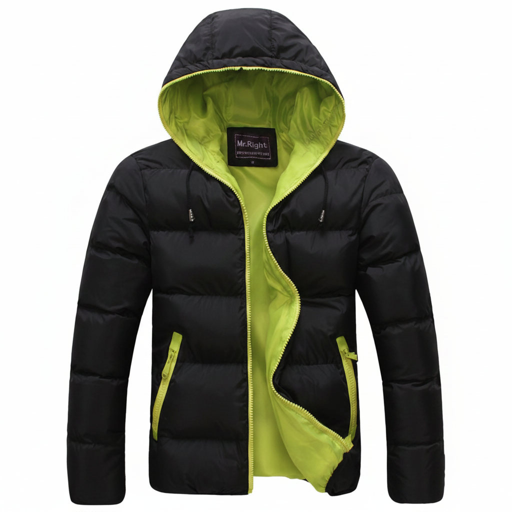 Men’s Warm Hooded Cotton Winter Casual Jacket