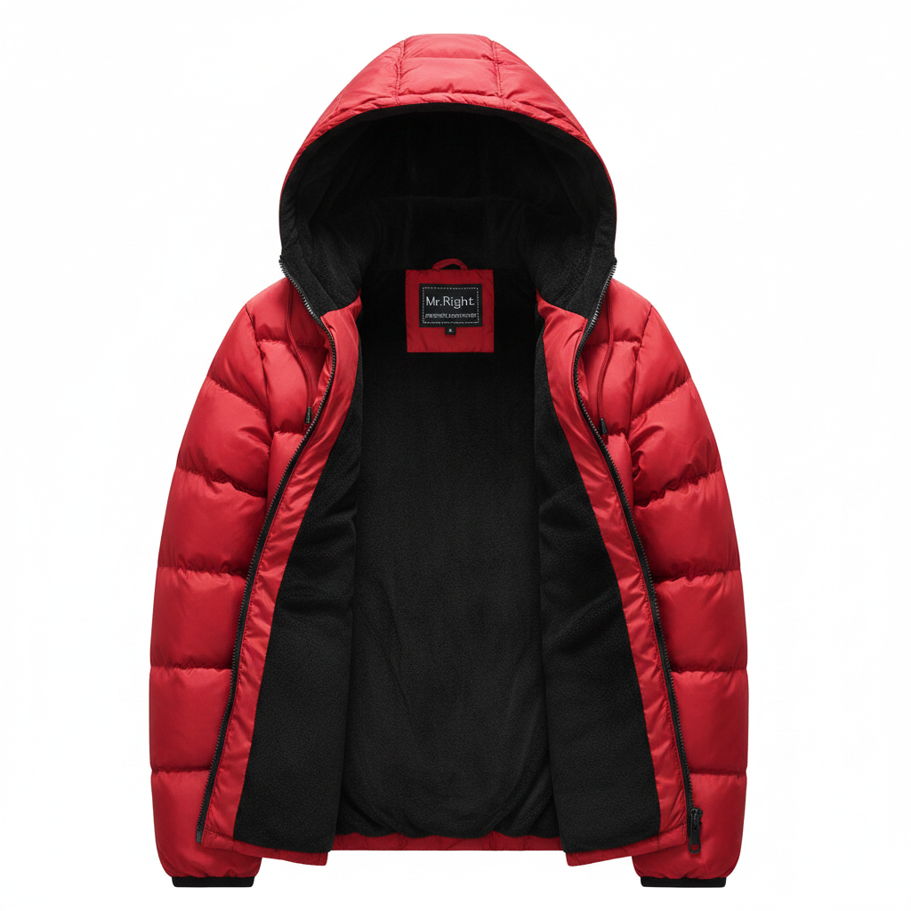 Men’s Warm Hooded Cotton Winter Casual Jacket