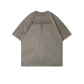 Retro Embroidered Letter Cross T-Shirt For Men