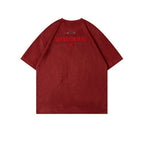 Retro Embroidered Letter Cross T-Shirt For Men