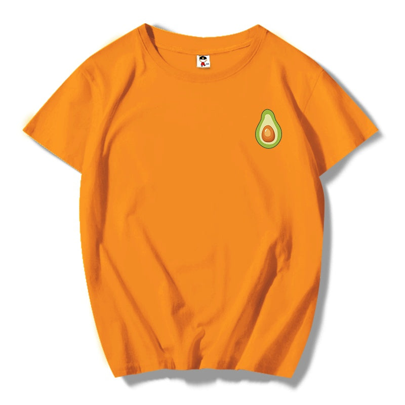 Summer Short Sleeve Avocado Print T-Shirt For Men