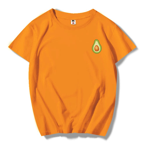 Summer Short Sleeve Avocado Print T-Shirt For Men