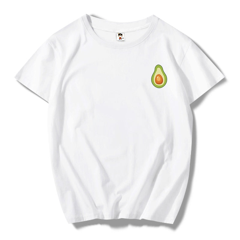 Summer Short Sleeve Avocado Print T-Shirt For Men
