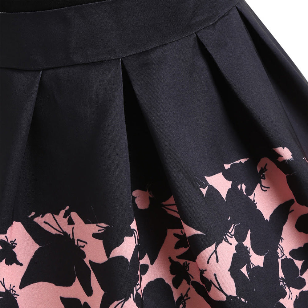 Women’s Elegant Gradient Pleated Midi Party Dress
