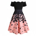 Women’s Elegant Gradient Pleated Midi Party Dress