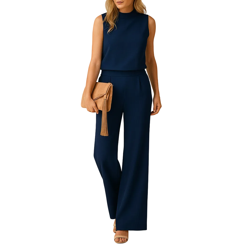 Women’s Elegant Wide Leg Minimalist Jumpsuit